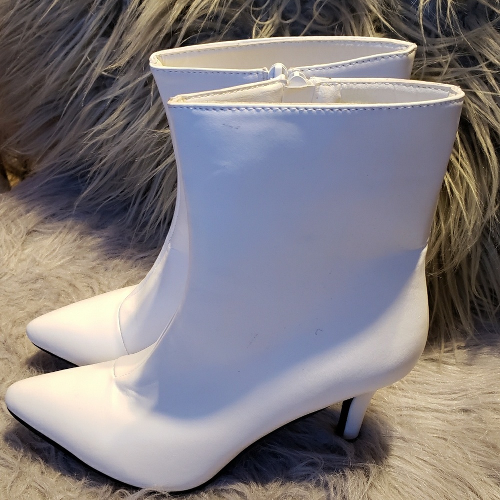 White Heeled Boots
